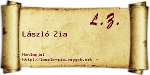 László Zia névjegykártya